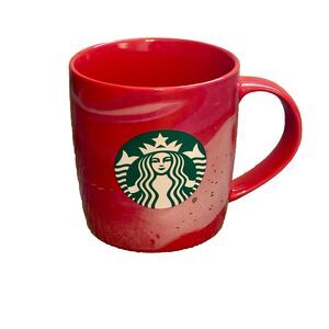 STARBUCKS 2024 Holiday Cocoa Coffee Mug RED with Classic MERMAID Logo 11 oz